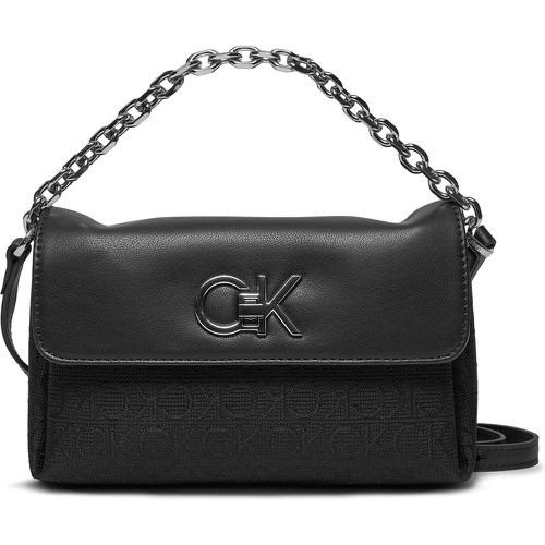 Borsetta Re-Lock Mini Crossbody Bag_Jcq K60K611989 Black Jacquard Mono 0GK - Calvin Klein - Modalova