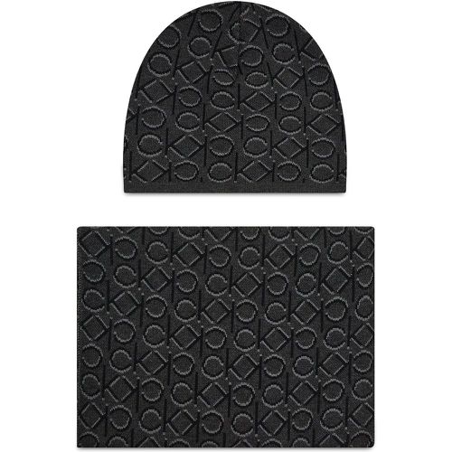 Set berretto e sciarpa Shadow Monogram Beanie+Scarf K50K507498 01C - Calvin Klein - Modalova