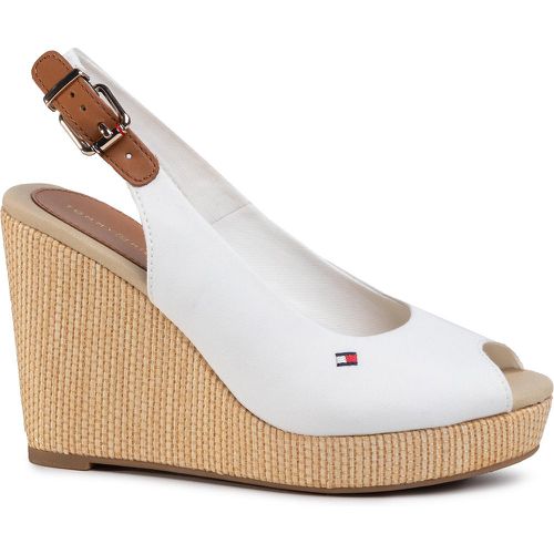 Espadrillas Iconic Elena Sling Back Wedge FW0FW04789 Écru - Tommy Hilfiger - Modalova