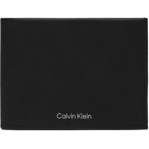 Portafoglio grande da uomo Ck Must Trifold 10Cc W/Coin K50K511380 Ck Black Pique BEH - Calvin Klein - Modalova