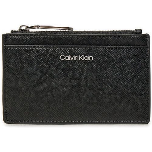 Custodie per carte di credito Ck Must Cardholder W/Zip_Caviar K60K613071 - Calvin Klein - Modalova