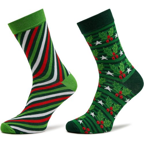 Set di 2 paia di calzini lunghi da donna Xmas Socks Balls Adults Gifts Pak 2 - Rainbow Socks - Modalova