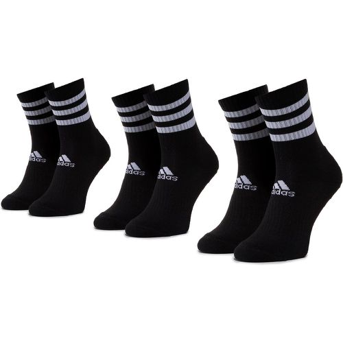 Set di 3 paia di calzini lunghi unisex 3s Csh Crw3p DZ9347 Black/Black/Black - Adidas - Modalova