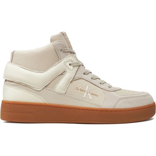 Sneakers Basket Cup Mid Laceup Lth Ml Mtr YM0YM00995 Écru - Calvin Klein Jeans - Modalova