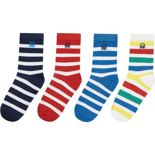 Set di 4 paia di calzini lunghi da bambini 6AO307034 - United Colors of Benetton - Modalova