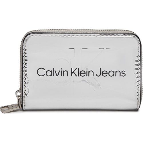 Portafoglio grande da donna Sculpted Med Zip Around Mono S K60K611863 - Calvin Klein Jeans - Modalova