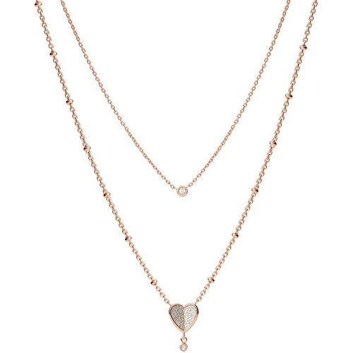 Collana Flutter Hearts JF03648791 - Fossil - Modalova