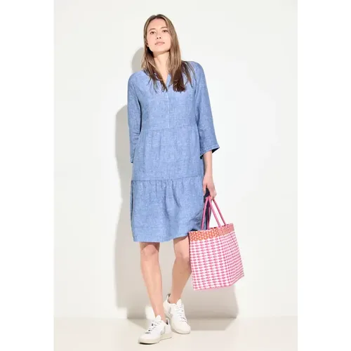 Chambray Leinen Kleid - cecil - Modalova