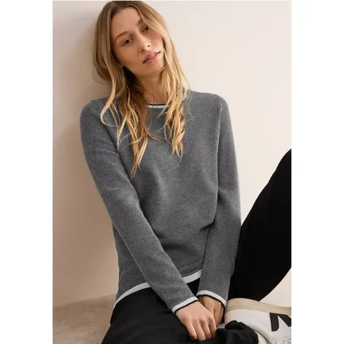 Two Tone Pullover - cecil - Modalova