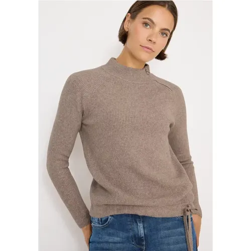 Strukturpullover mit Zipper - cecil - Modalova