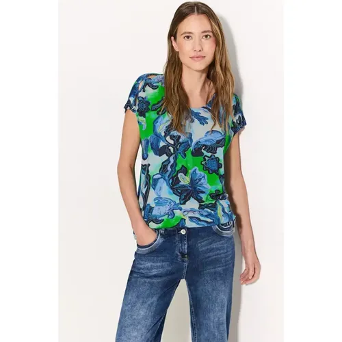 Print T-Shirt mit Cut-Out - cecil - Modalova