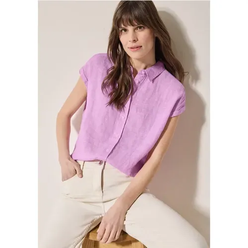 Chambray Leinenbluse - cecil - Modalova