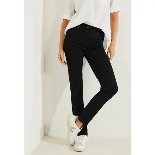 Schwarze Slim Fit Jeans - cecil - Modalova
