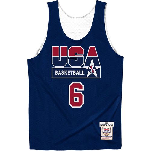 Maglia della squadra autentica USA reversible Patrick Ewing - Mitchell & Ness - Modalova