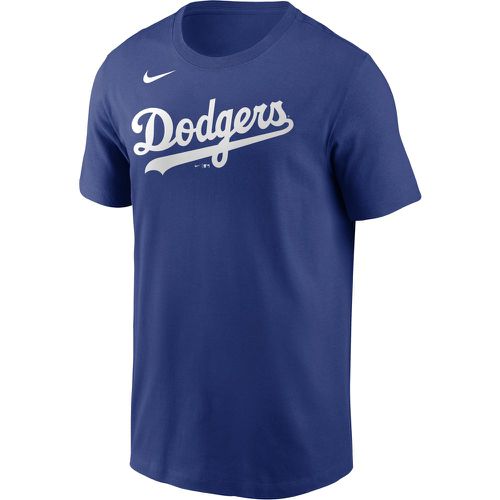 Maglietta Los Angeles Dodgers Cotton Wordmark - Nike - Modalova