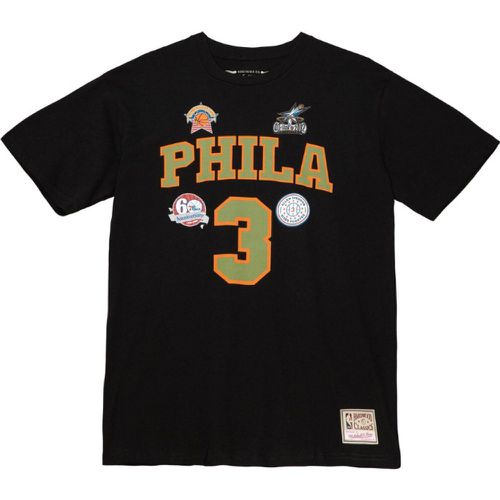 Maglietta Philadelphia 76ers NBA Script N&N 76ers Allen Iverson - Mitchell & Ness - Modalova