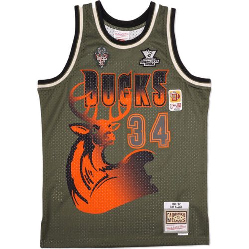 Canottiera Milwaukee BUCks NBA Flight Swingman 1996 Ray Allen - Mitchell & Ness - Modalova