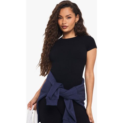 Top De Manga Corta Y Canalé Sin Costuras - boohoo - Modalova