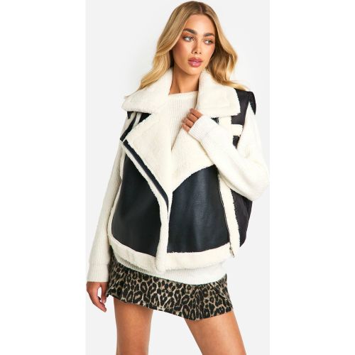 Chaleco De Aviador Con Paneles - boohoo - Modalova