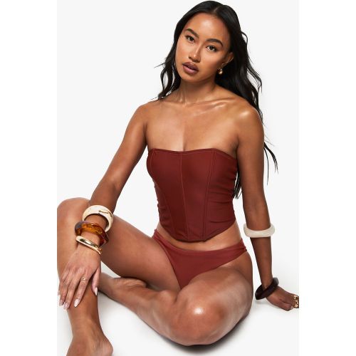 Top De Biquini Estilo Tankini Estilo Corsé Premium - boohoo - Modalova