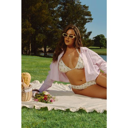 Camicia squadrata Plus Size a righe intessute - boohoo - Modalova