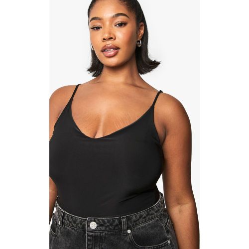 Body Plus Ceñido De Tirantes Y Tela Doble - boohoo - Modalova