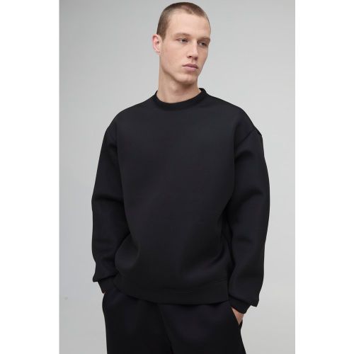 Sudadera Oversize De Scuba Con Estampado Bonded - boohoo - Modalova