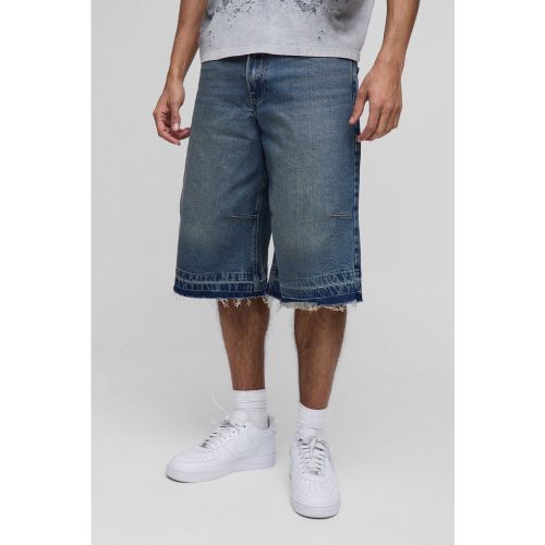 Pantalón Deportivo Largo Vaquero Vintage Con Lavado A La Piedra - boohoo - Modalova