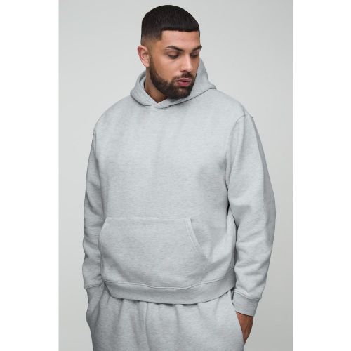 Sudadera Plus Básica Oversize Recta Con Capucha Y Estampado De 330G/M² - boohoo - Modalova
