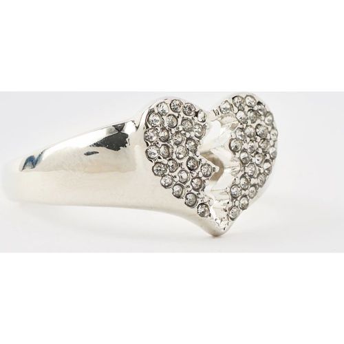 Bague ée à motif cœur - M/L - Boohooman - Modalova