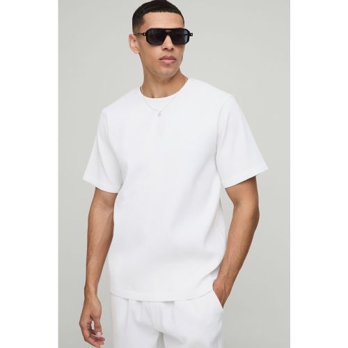 Camiseta Plisada, Blanco - boohoo - Modalova