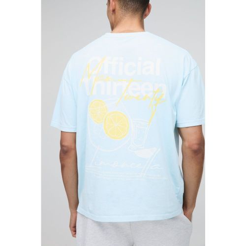 T-shirt oversize délavé - Official - M - Boohooman - Modalova