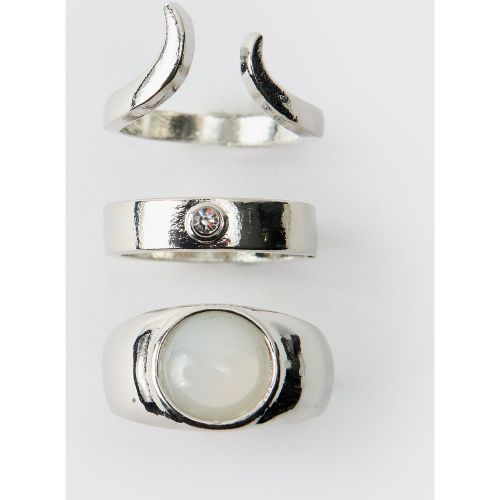 Lot de 3 bagues ées - S/M - Boohooman - Modalova