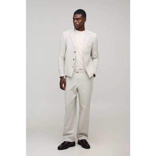 Oversized Boxy Herringbone Suit Blazer - boohoo - Modalova