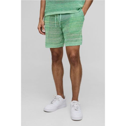 Short large en maille torsadée - M - Boohooman - Modalova