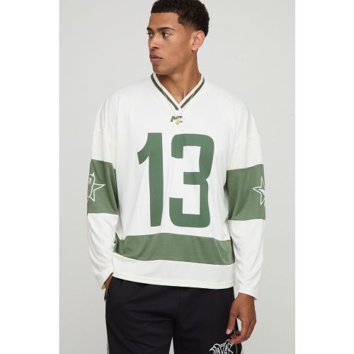 Top de hockey oversize en mesh - S - Boohooman - Modalova