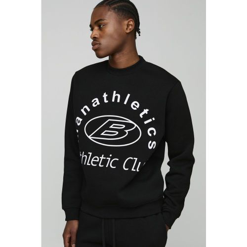 Sweat à col montant et imprimé club homme - S - Boohooman - Modalova