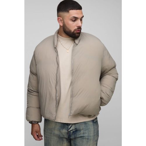 Plus Mono Padded Oversized Bomber Jacket - boohoo - Modalova