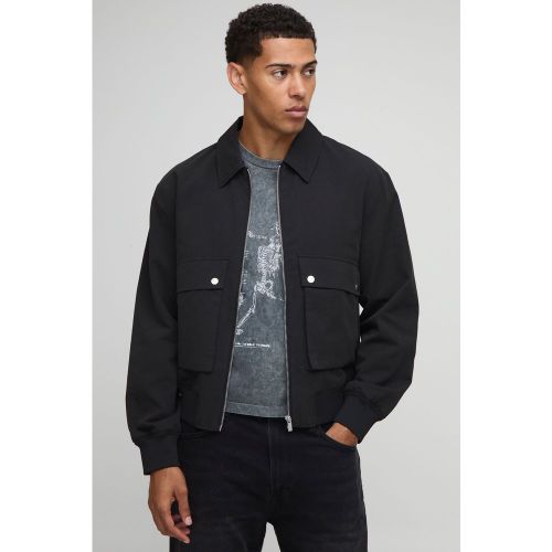 Regular Fit al Utility Cargo Pocket Harrington Jacket - Technic - Modalova