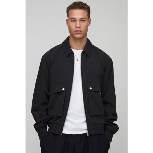 Tall - Veste Harrington technique à poches cargo - 2XL - Boohooman - Modalova