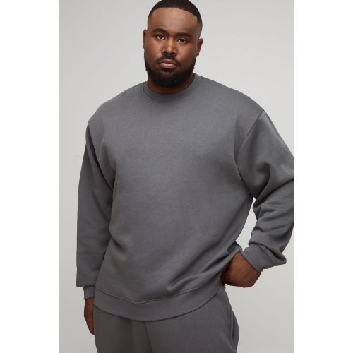Grande taille - Sweat oversize basique à col ras du cou homme - 2XL - Boohooman - Modalova