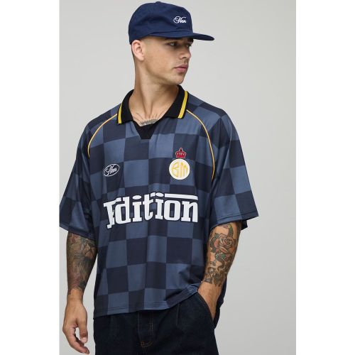 Top de sport oversize à carreaux - S - Boohooman - Modalova