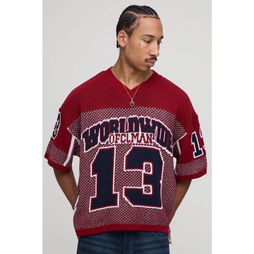 Top de hockey universitaire à manches courtes - S - Boohooman - Modalova