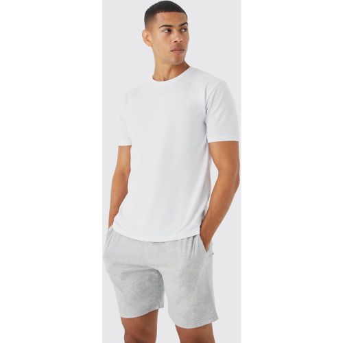 Conjunto Man Para Estar En Casa De Pantalón Corto - boohoo - Modalova