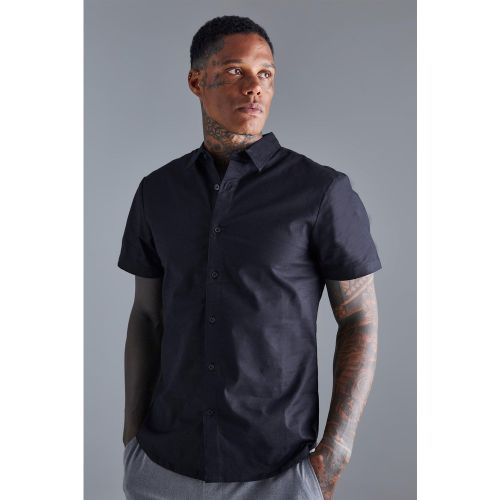 Chemise slim à manches courtes - XS - Boohooman - Modalova