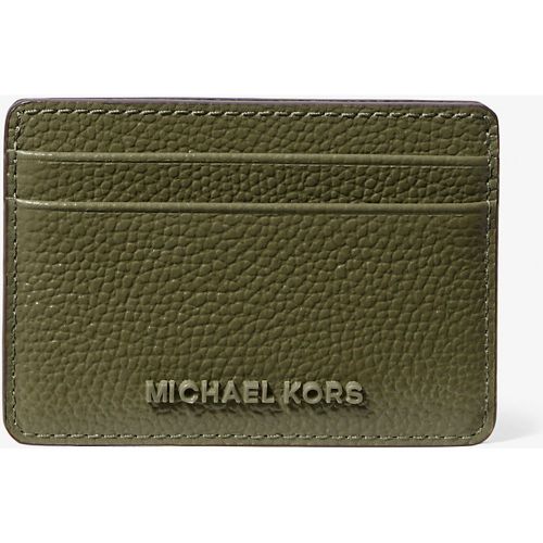 MK Porte-cartes Jet Set en cuir grainé - Michael Kors - MICHAEL Michael Kors - Modalova