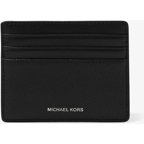 MK Grand porte-cartes Harrison en cuir grainé - Michael Kors - Michael Kors Mens - Modalova