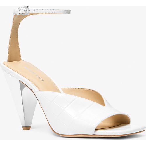 MK Sandale Electra en cuir effet crocodile en relief - Michael Kors - MICHAEL Michael Kors - Modalova