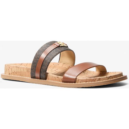 MK Sandale plate Mandy à logo Signature - Michael Kors - MICHAEL Michael Kors - Modalova