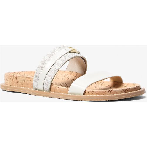 MK Sandale plate Mandy à logo Signature - Michael Kors - MICHAEL Michael Kors - Modalova